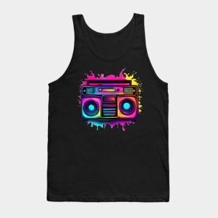 neon boombox Tank Top